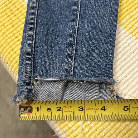 AG Jeans Farrah Ankle - High Rise Skinny Patch Blue Size 29 - Picture 12 of 13